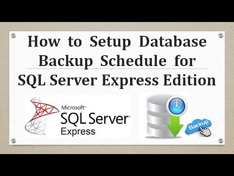 Setup Database Backup Schedule for SQL Express Edition with SQL Agent || Automate backups || Ms SQL