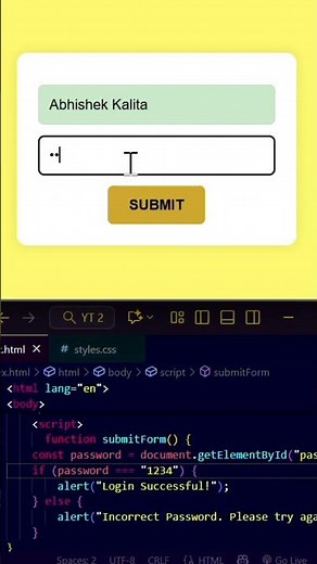 Login Form with HTML, CSS, and JavaScript