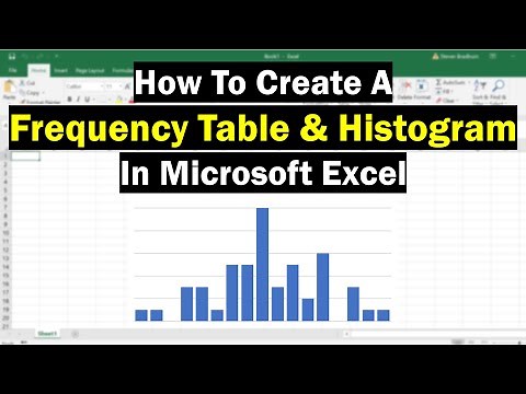 How To Create A Frequency Table & Histogram In Excel
