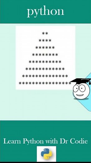 Print Python Pyramid | Simple Tutorial | #Shorts