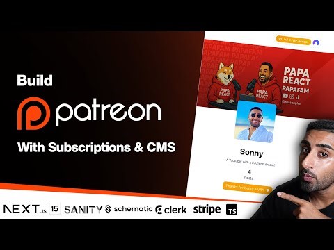 🔴 Let’s build a Creator Membership Platform 2.0 with NEXT.JS 15! (Sanity, Clerk, Schematic, Stripe)