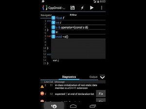 CppDroid overview - C/C++ IDE & compiler for Android