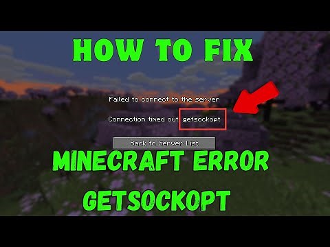 How To Fix Minecraft Error Getsockopt | 2024 Fixes