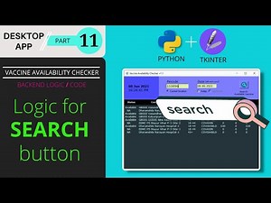 ✅ #11 Write function for search button to fetch final Results | Desktop app using Python and Tkinter