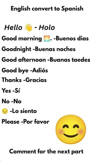 English convert to Spanish language