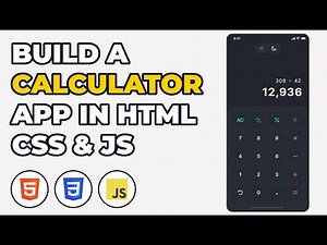 Build a Calculator App in HTML, CSS & JavaScript 2022