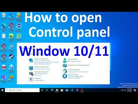 Control Panel in Windows 10 and 11