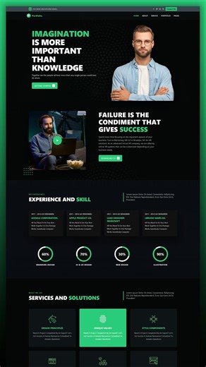 How To Make A Portfolio Website Using HTML CSS JS | Complete Responsive Website Design #portfolio