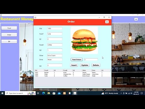 Restaurant Management System Using Java
