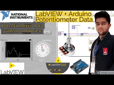 LabVIEW | Potentiometer data publish on labview | Analog Read data | Labview + Arduino Series