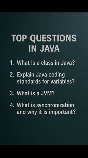 Most Asked Java Questions in Interviews