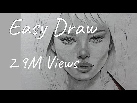How to Draw a Portrait Easily | Full Step-by-Step Tutorial #asmr