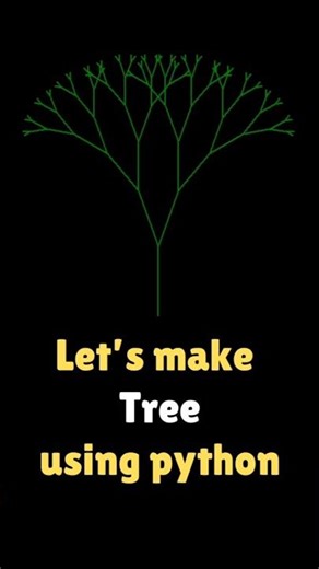How to create a tree in python using turtle