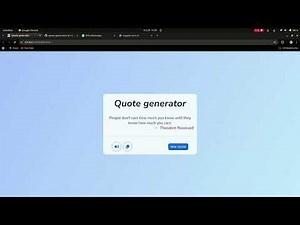 quote generator using HTML, CSS and javascript