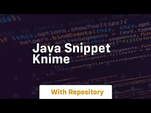 java snippet knime