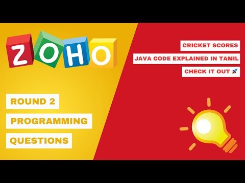 Zoho Round 2 Programming Question: Cricket Scores in Java || Tamil