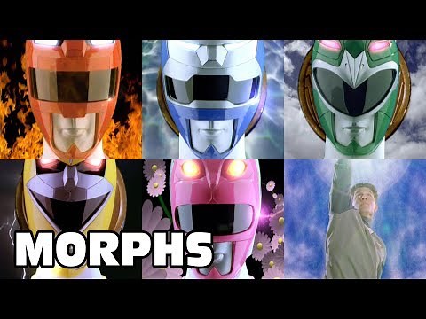 Lost Galaxy - All Ranger Morphs | Power Rangers Official