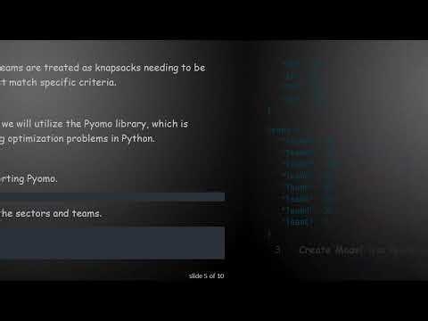 Allocation Optimization Problem Solved Using Python