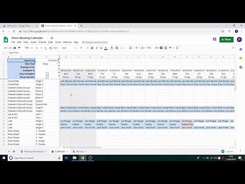 Booking System | Google Sheets & JavaScript