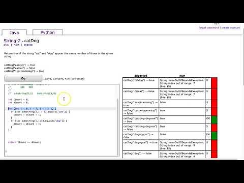 Codingbat - catDog (Java)