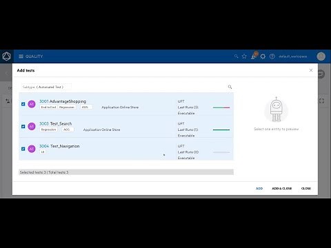 ALM Octane - how to run UFT Test Suites