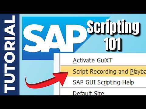 SAP GUI Scripting - Introduction and Basics - Start to automate your SAP work