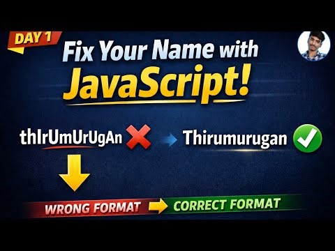 How to Capitalize First letter of a Name using JavaScript