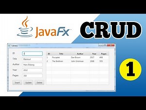 JavaFX Tutorial for Beginners - CRUD Application Part 1