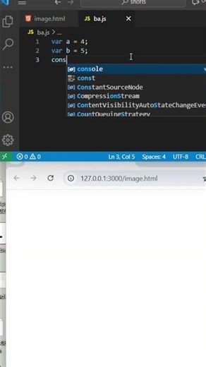 Sum of Two Variables Using Console.log #frontendcourse #coding #javascript #coding #webdevelopment