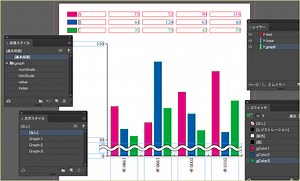 JavaScriptでInDesign上に集合棒グラフを描く