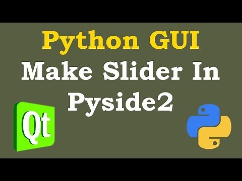 Python GUI Creating Slider in Pyside2