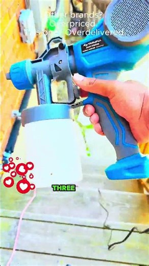 Ultra-Light 0.7 kg! One‑Handed Painting with Alien500 Spray Gun#paintsprayer #homerenovation