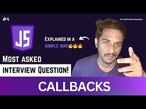 #4 Master JavaScript Callbacks in 13 MINUTES | JavaScript Advanced