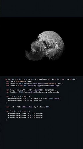 I animated regular text using Three.js! #javascript #threejs #shortsfeed #coding