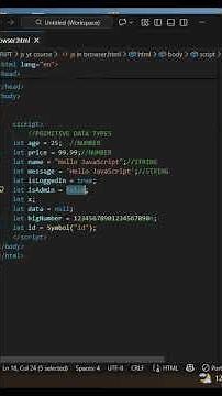 JavaScript Data Types Explained for Beginners (With Examples) #javascript #coding