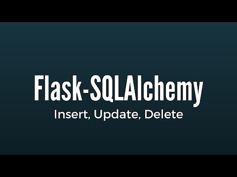 Inserting, Updating, and Deleting from a Database in Flask-SQLAlchemy