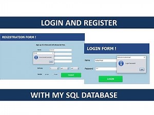 JAVA - How To Create Login And Registration form in java with Database Connectivity