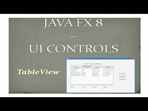 JavaFX 8 Tutorial - TableView - #19