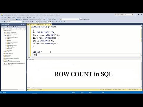 How to get ROW COUNT in SQL