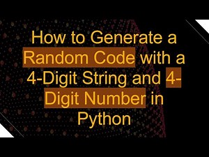How to Generate a Random Code with a 4-Digit String and 4-Digit Number in Python
