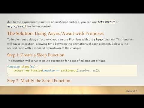 How to Set a Delay Between Loops in JavaScript with jQuery
