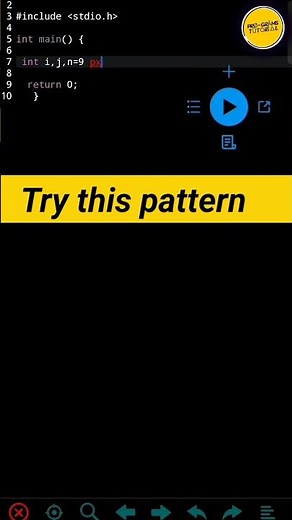 Try this hollow pattern | C language for beginners C language Tutorial for beginners Code with Harry