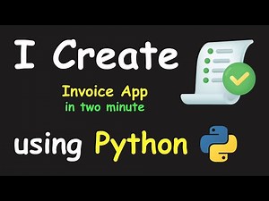 I CREATE INVOICE APP IN 2 MIN USING PYTHON & PYTHON TKINTER TUTORIAL FOR BEGINNERS