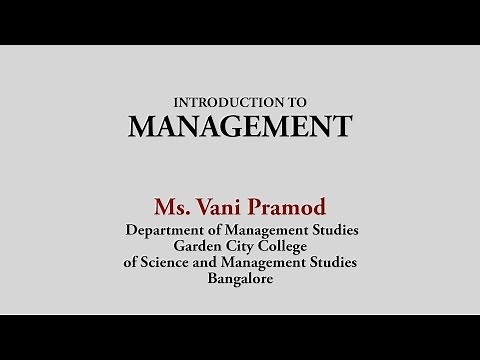 Introduction to management