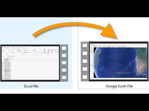 Excel data to Google earth. How to convert excel files into kml or kmz