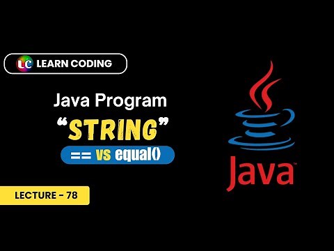 Java Program to Compare Two Strings | Learn Coding