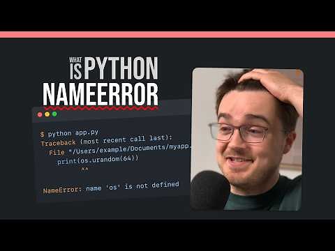Python NameError — What it is and how to fix it