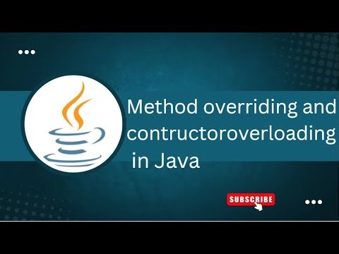 method overriding and constructor overloading in java