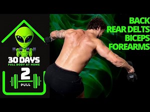 Home Dumbbell Pull Workout | 30 Days of Full Body Training At Home With Dumbbells - Day 2