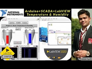 LabVIEW | Arduino project 4 - Temperature & Humidity | LabVIEW + Arduino | Labview DHT11